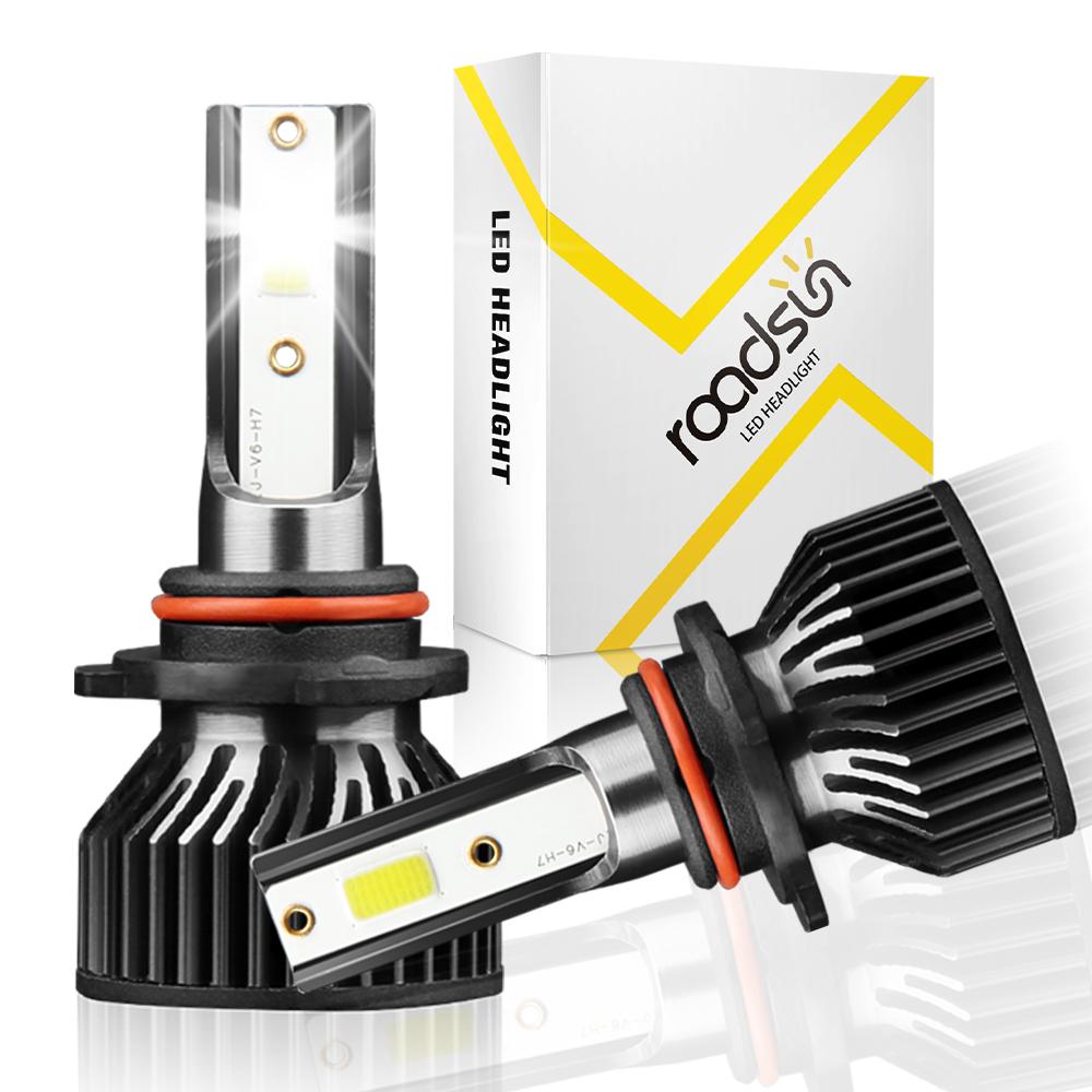 

2Pcs LED 9005 HB3 9006 HB4 Car Headlight Bulb 15000LM 6500K Running Front Head Lamp COB chips cooling fan DC12V Auto headlight