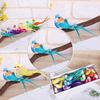 Home Garden Decor Simulation Birds Life-like Design 15x3.5x4cm Artificial
