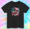 Patriotic Skull Shirt | American Flag Skull Graphic Tee S-5XL