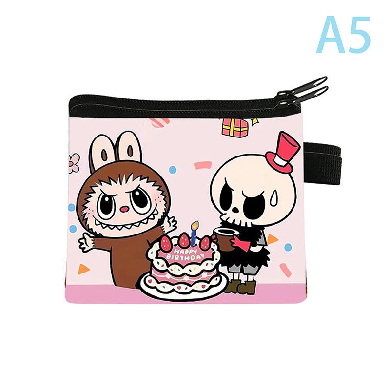 1 PC New LaBuBu Cute Cartoon Coin Purse Wristlet Bag Cartoon Wallet Mini Zipper