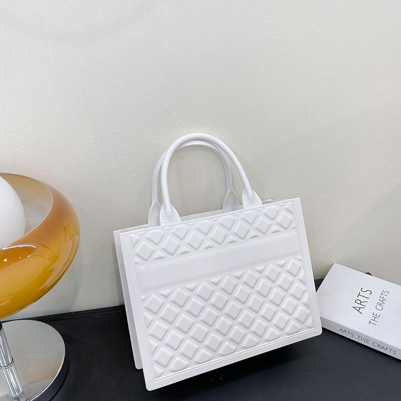 Summer Tide Large Capacity Pvc Jelly Bag High Fashion Handbag Tote Women'S Bag