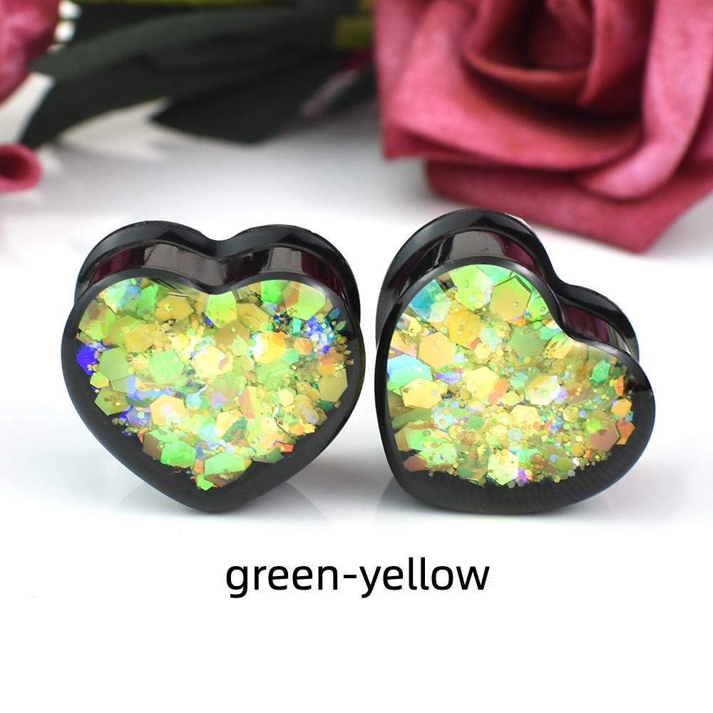 6–30 mm süße Herz-Ohrmessgeräte, Tunnel und Plugs, Ohrdehner, Expander, Körperschmuck für Damen und Herren