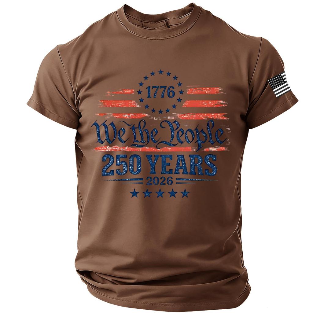 Men's Casual Round Neck Lightweight Breathable Short-Sleeve Top