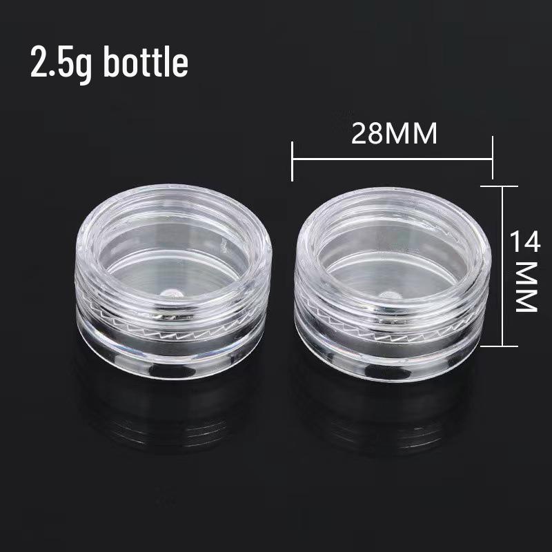 

2.5g Glitter & Eyeshadow Powder in Small Round Bottle - Nail Art & Makeup Tool 2.5g Empty Bottle прозрачный