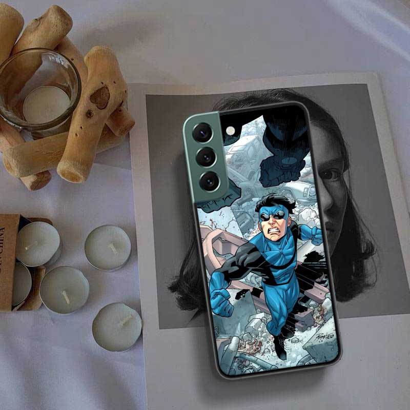 Cartoon Invincible Phone Case For Samsung Galaxy S22 S25 Ultra S21 S10 Plus S26 Edge S20 S23 S24 FE Cover Silicone Soft TPU