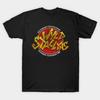 Men Black Print T-shirt Wyld Stallyns No-Cut Transfer Paper Print Cotton Tshirt