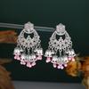 Vintage Bohemian Diamond Bells Tassel Flower Earrings, Ethnic Style Personality Geometric Hollow Holiday Earrings