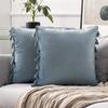 Nordic Style Solid Color Tassel Pillow Cover Short Plush Cushion Covers Bedroom Sofa Decorative Pillowcase Bohemian Style Gift Cushion Covers