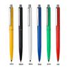 Three-Pack Retro Push-Button Pens: Slim Barrel, Neutral Colors, Logo Customizable; Ideal for Students, Offices, and Promotions.