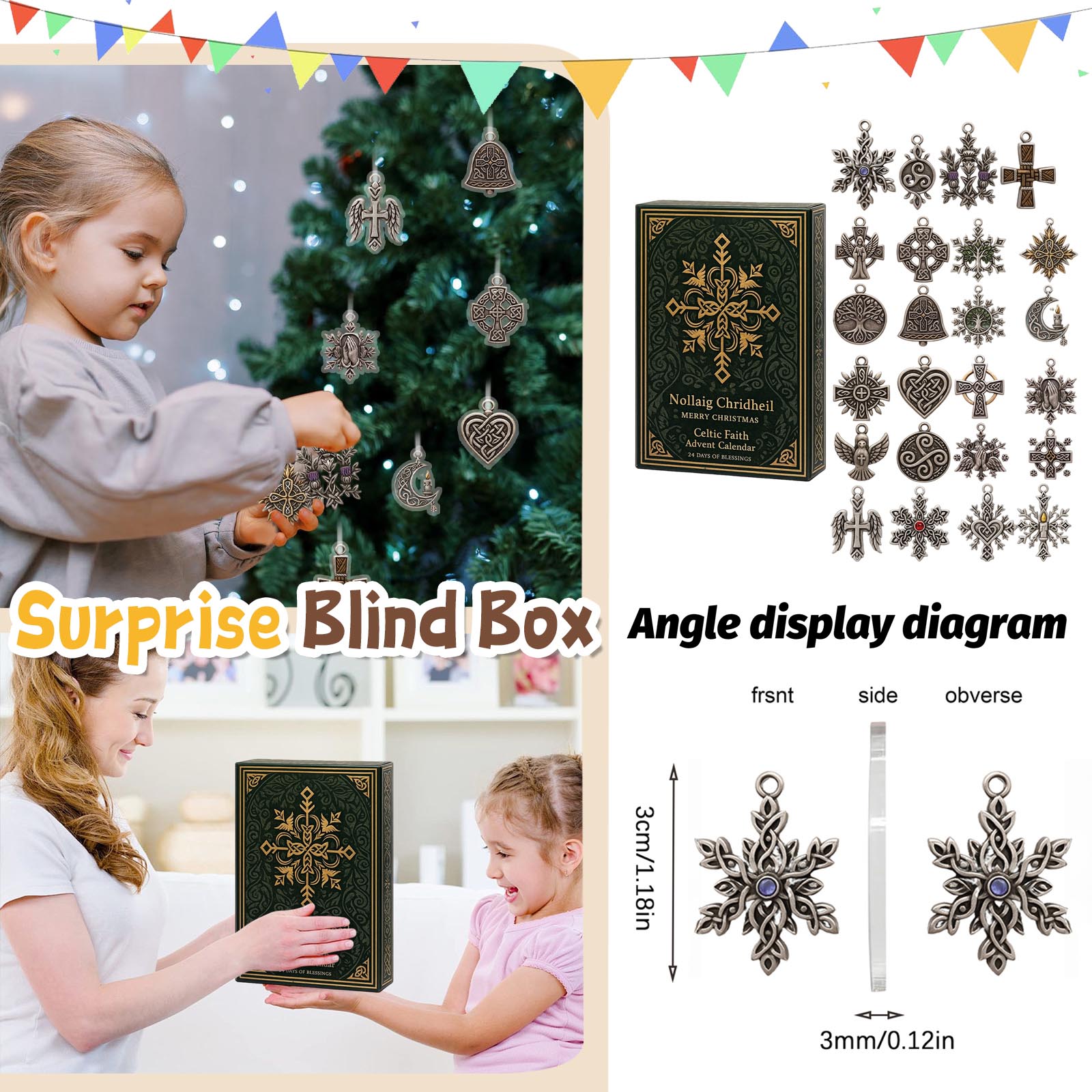 

Календарь обратного отсчета включает 24 подарка, календарь обратного отсчета и подарок-сюрприз One Size