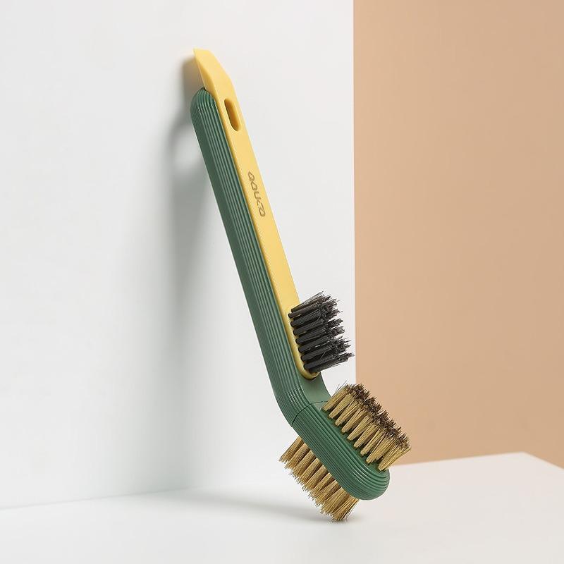 Three-in-one Kitchen Grease Removal Brush Kitchen Stove Cleaning Brush with Scraper Gas StoveRange Hood