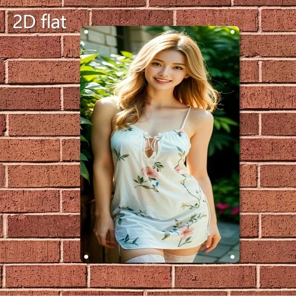 Antique Iron Metal Sign, Vintage Wall Art for Home Bar & Bedroom Decor