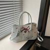 Stylish Bow Shoulder Bag Leisure Women's Handbags Ins Style Bowknot Bucket Bag  Outfits