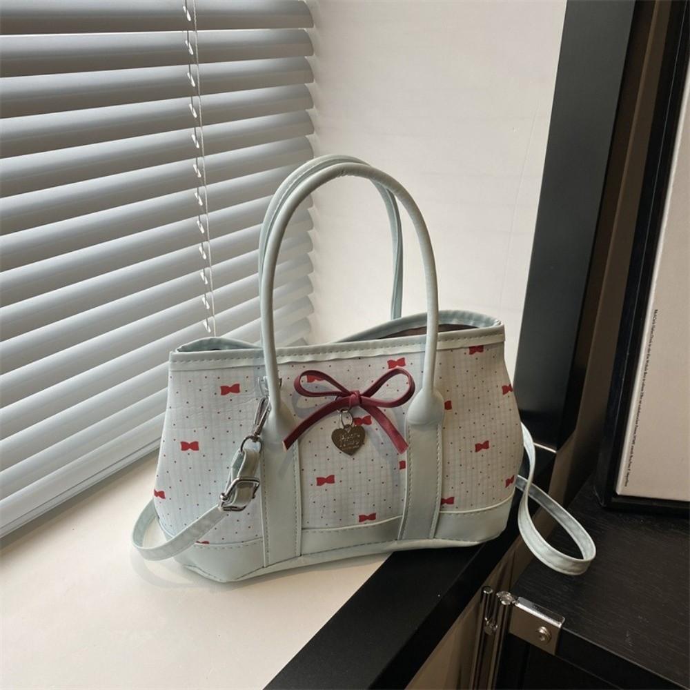 Stylish Bow Shoulder Bag Leisure Women's Handbags Ins Style Bowknot Bucket Bag  Outfits