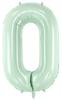 Balon Foliowy Cyfra 0 Zero Zieleń 72Cm