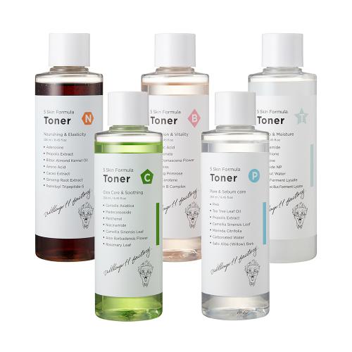 Village 11 Factory 5 Skin Formula Daily Alphabet Toner 250ml [2-Pack] B Skin Formula Toner