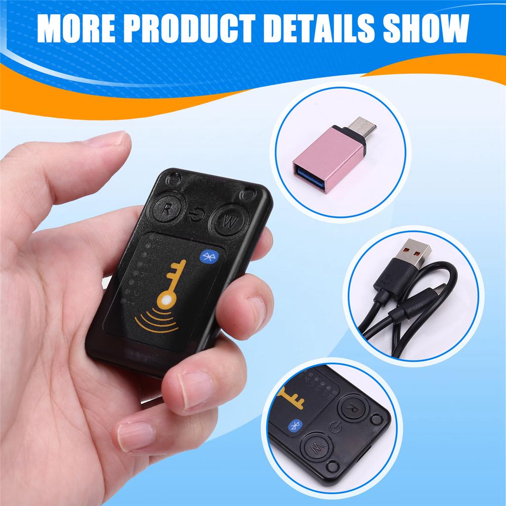AA58 RFID Smart Chip Reader ISO14443 Key Detection EM125KHZ IC 13.56Mhz Badge Decode RFID Emulator Support Clone Card