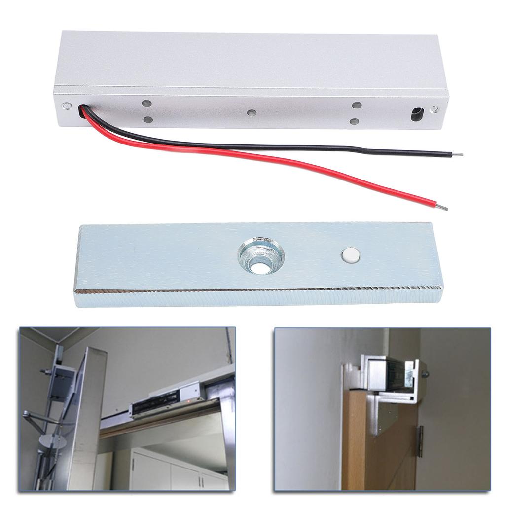Electric Magnetic Lock 180KG/350lbs Holding Force Fail Safe NC Mode 12V Electromagnetic Door Lock Kit System for Access Control System