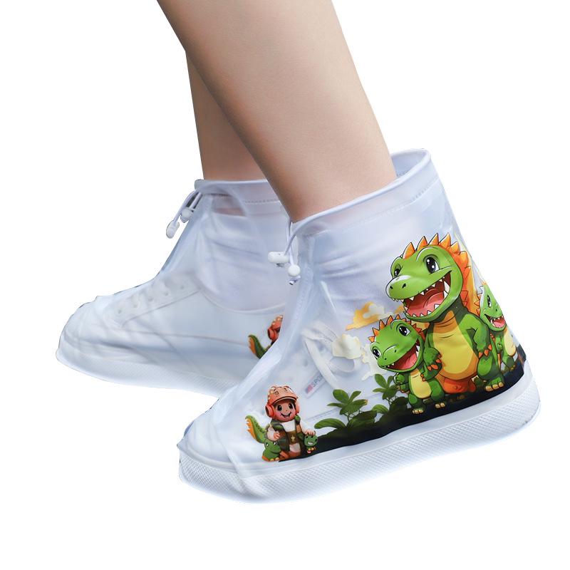 Upgraded Anime Kids' Non-Slip Mid-Calf Rain Shoe Covers: Rainproof, Sandproof, Stainproof for Rainy Days