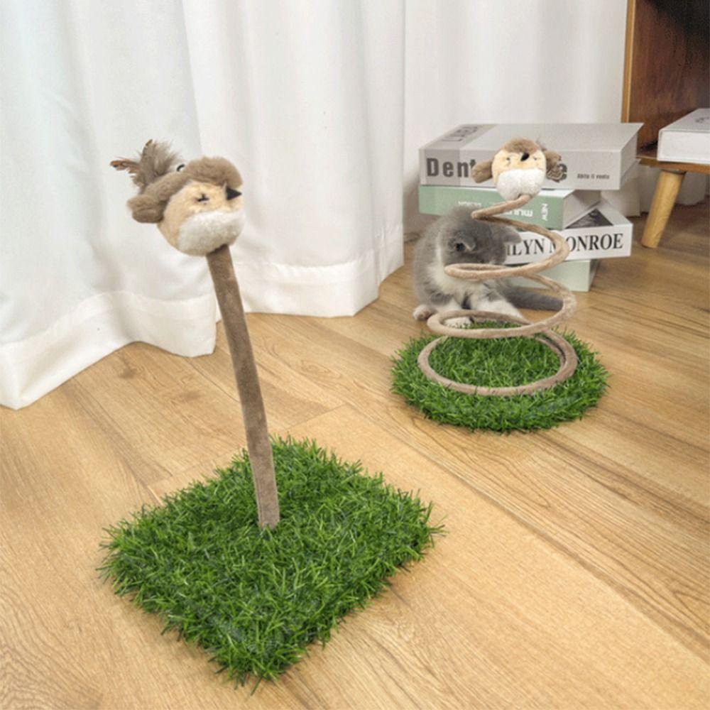Sisal Tau Kreatives Katzenkratzbrett Bissfest Spatz Interaktive Katze Selbstkomisch Langlebige Katzenfeder Haustierbedarf