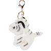 Alipis White Tiger Plush Keychain, White Tiger Mascot, Bag Charm, Cute Fluffy Animal Strap, Keys, Backpack Decoration, Gift (11cm)