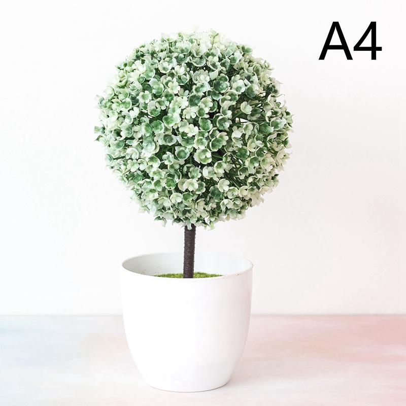 Artificial Plants Potted Green Bonsai Small Tree Grass Plants Pot Ornament Fake Flowers For Home Garden Decoration Wedding Party