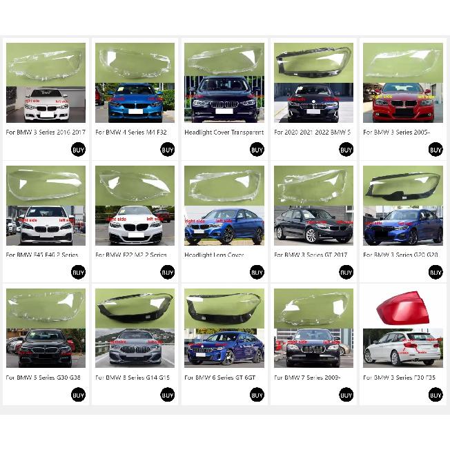 For BMW 3 Series G20 G28 2023 2024 Headlamp Cover Shade Front Headlight Lamp Shell Plexiglass Replace The Original Lampshade