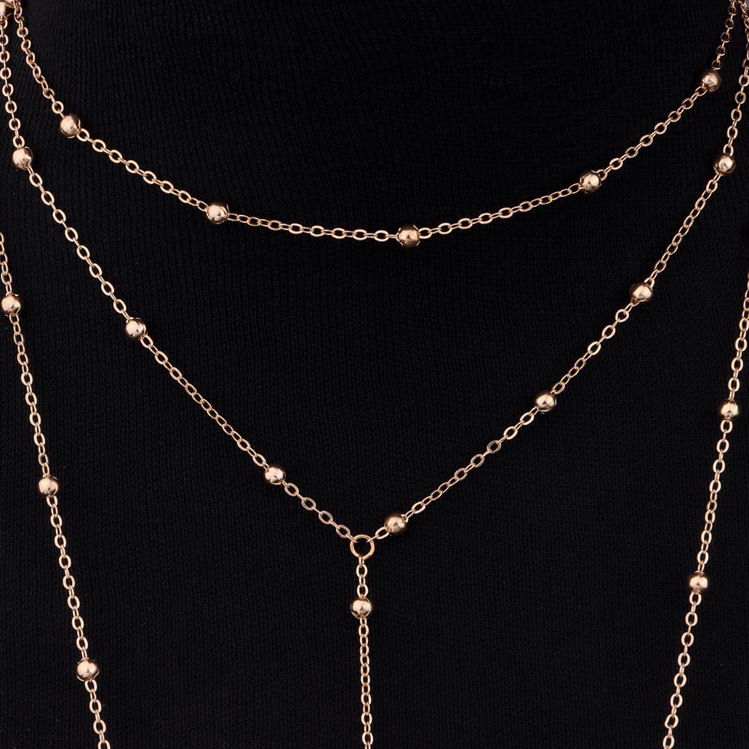 

European and American jewelry, sexy personalized bikini bra body chain, women s body bead chain accessories золотой