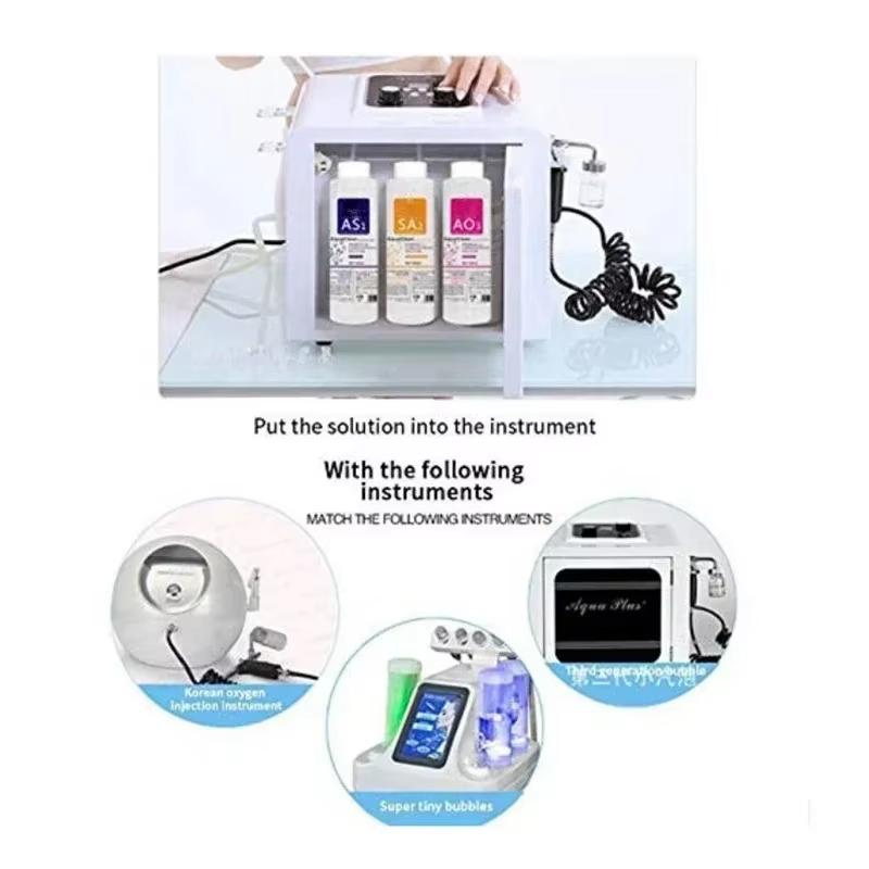 3 Pc 1200ml AS1 SA2 AO3 Aqua Peel Solution Facial Serum for Dermabrasion Deep Cleaning Home Salon Skin Care
