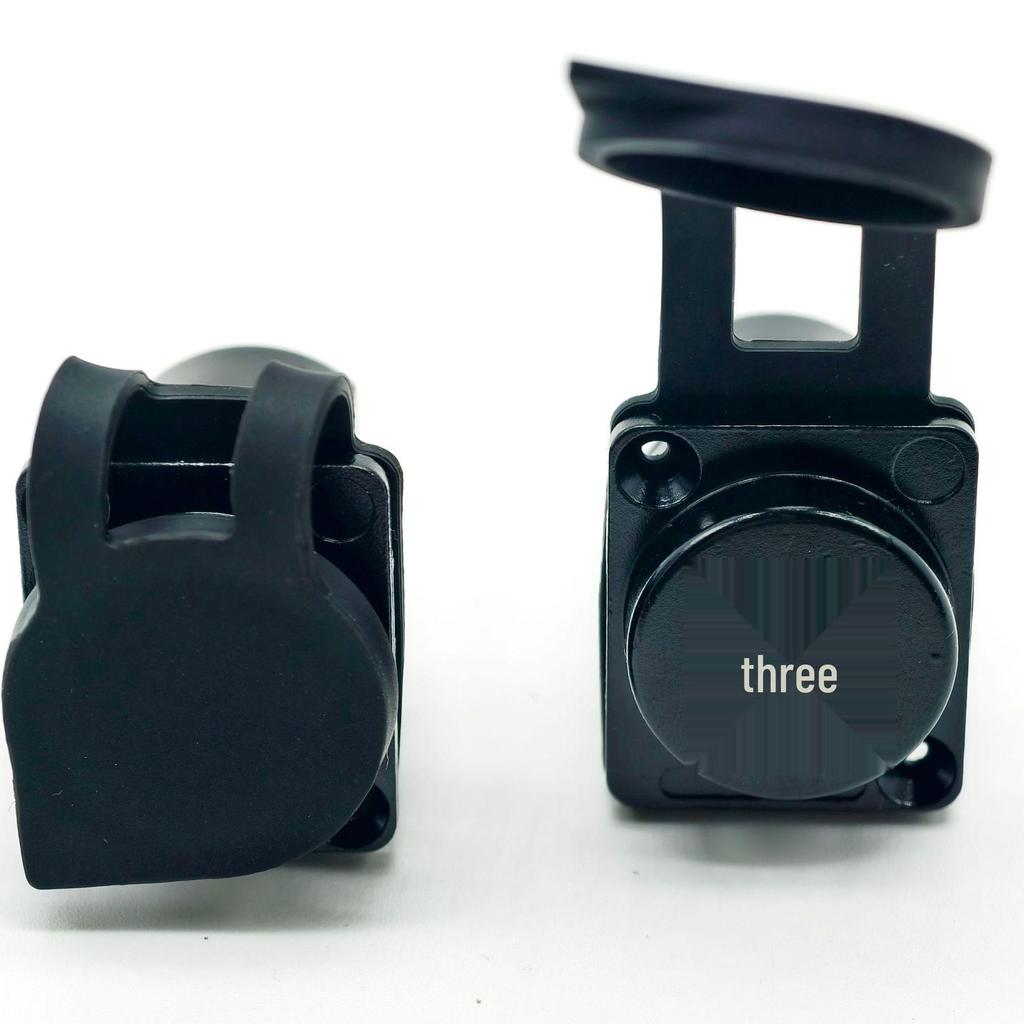USB Type D Panel Mount Waterproof Female Socket (USB 2.0/3.0) for Digital Data Transfer