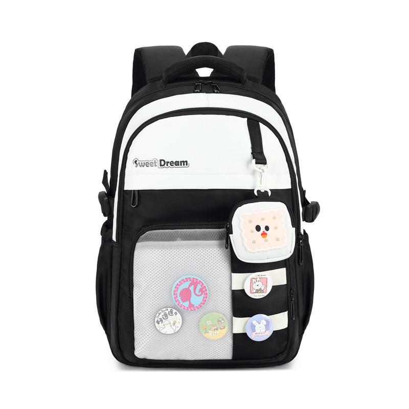 Simple Schoolbag Female Middle School Students Large Capacity Junior High School Children Backpack Backpack Fashion