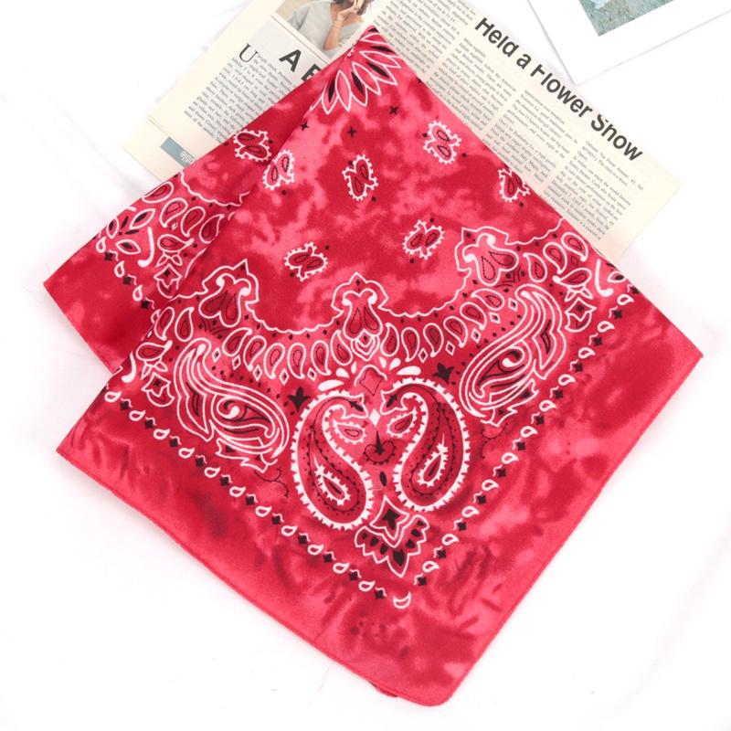 Mode Unisex Damen Herren Bandana Haarband Cowboy Herren Biker Sport Kopfbedeckung Handgelenk Haarband Einseitiges Kopfband Schal Paisley