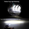 2 x LED-Nebelscheinwerfer mit Angel Eye Tagfahrlicht 9006 Auto Nebel Fahrlicht für Volkswagen VW Golf Jetta 6 Tiguan 5N Touran Beetle EOS Caddy