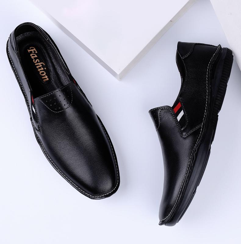 2022 Newest Mens Genuine Cow Leather Casual Shoes Men Loafers Moccasins Flats For Man Slip On Business Male Footwear Driving Shoes