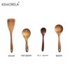 1PC Thailand Teak Natural Wood Tableware Spoon Ladle Turner Long Rice Colander Soup Skimmer Cooking Spoons Scoop Kitchen Tool