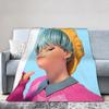 BABY Saja Boys Kpop Demon Hunters Game Plush Blankets Boy Girl Flannel Bedding Throws For Living Room Warm Soft Custom Bedspread