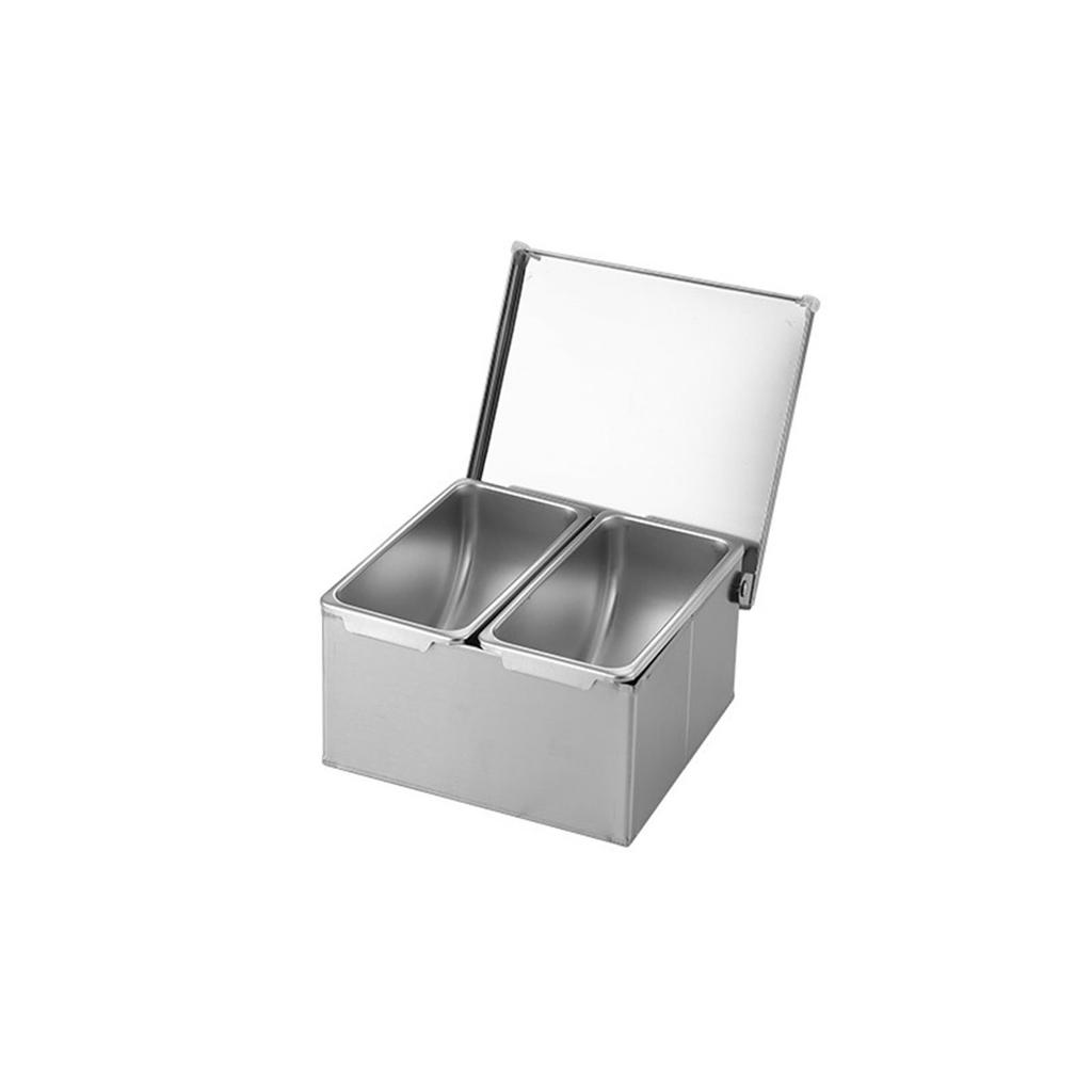 Professional Kitchen Spice Organizers 304 Nonrust Steel Multi Compartment Container Hygienic Space Saving Design