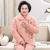 Elderly Women's Warm Winter Pajama Set