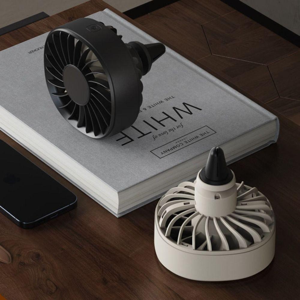 USB Plug Car Fan Colorful Ambient Light Air Outlet Electric Fan Durable Turbo Fan SUV