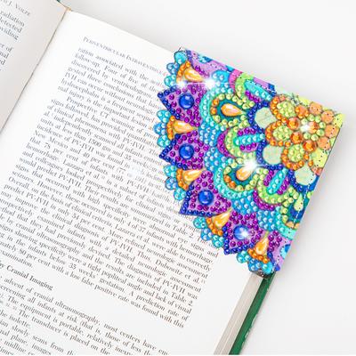 Marcadores de Livro de Arte Diamante Triângulo para Amantes de Livros Presentes DIY Pintura Diamante Marcador de Canto Feito à Mão 5D Marca Páginas Arte Artesanato