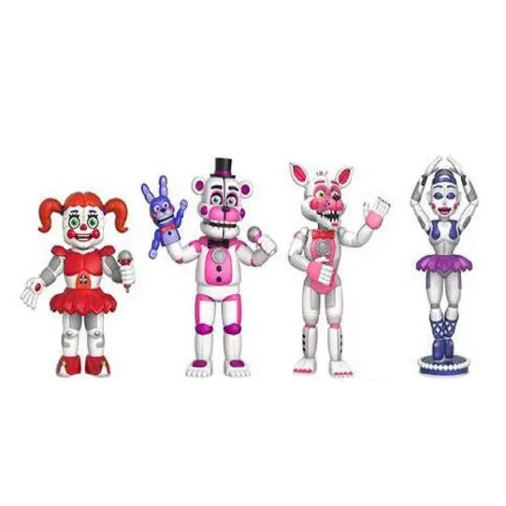 4 Stück/Set Five Nights at Freddy's Charakter Niedlich Schachtel PVC Actionfigur Modell Spielzeug für Kinder Geschenk