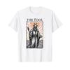 The Fool Tarot Card Jester Satanic Pagan Occult Gypsy T Shirt White Vintage Washed Soft Graphic Casual Stylish Stretched Homme