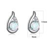 Earrings Source Three-claw White Opal Wing Stud Earrings