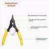Multifunctional 4 In 1 Snap Ring Plier Combination Spring Four Rings Plier Head Clamp Spring Shaft Dismounting Repairing Tool