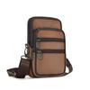 Men's Genuine Leather Crossbody & Waist Bag - Retro Vertical Minimalist Style