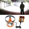 Mining Headlamp Strong Light Rechargeable LED Safety Mining Headlight with 12000mAh Lithium Battery US Plug 100V‑240V
