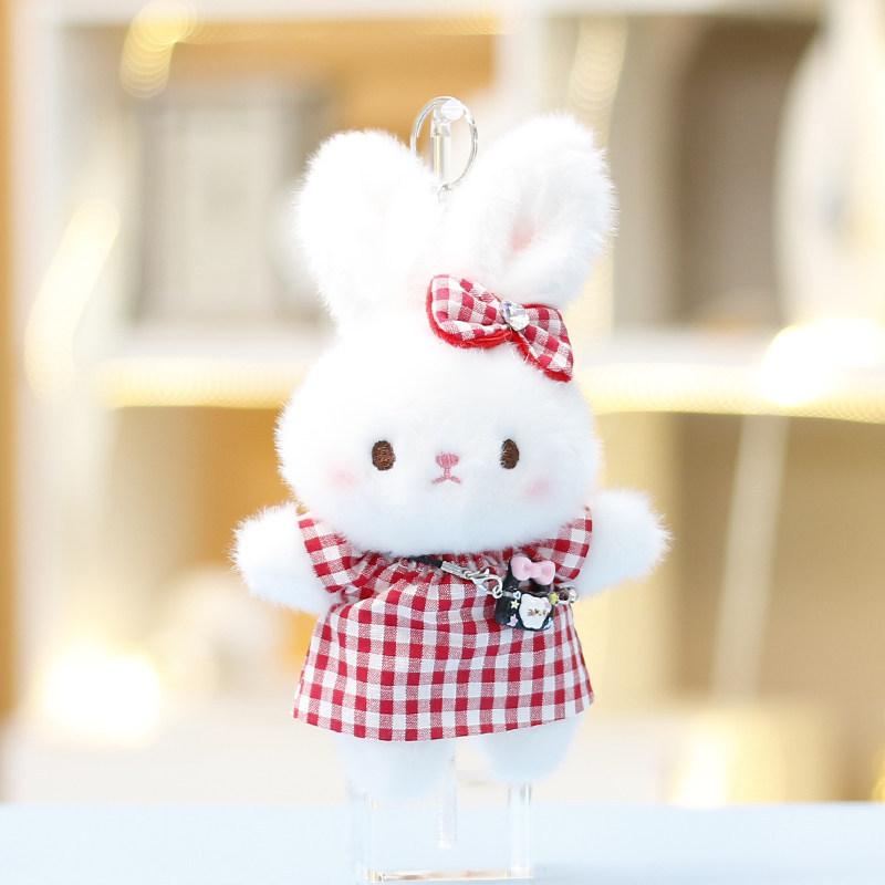 Plush Bunny Toy For Girls With Soft Polyester Filling Kids Gift And Backpack Charm