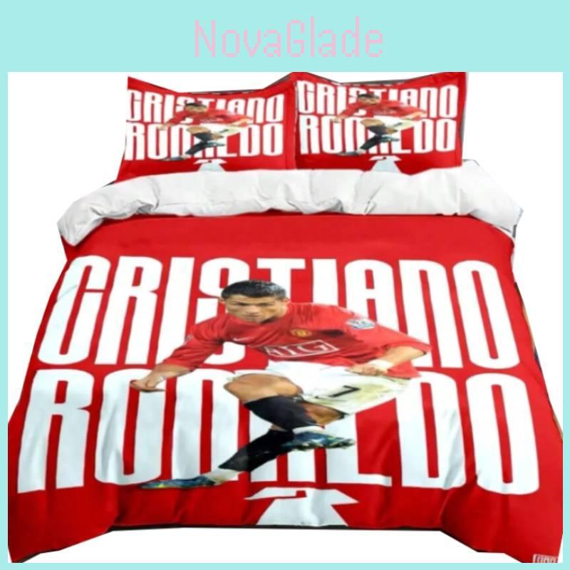 Cristiano Ronaldo Duvet Cover Set With Soft Material For Boys And Girls Room