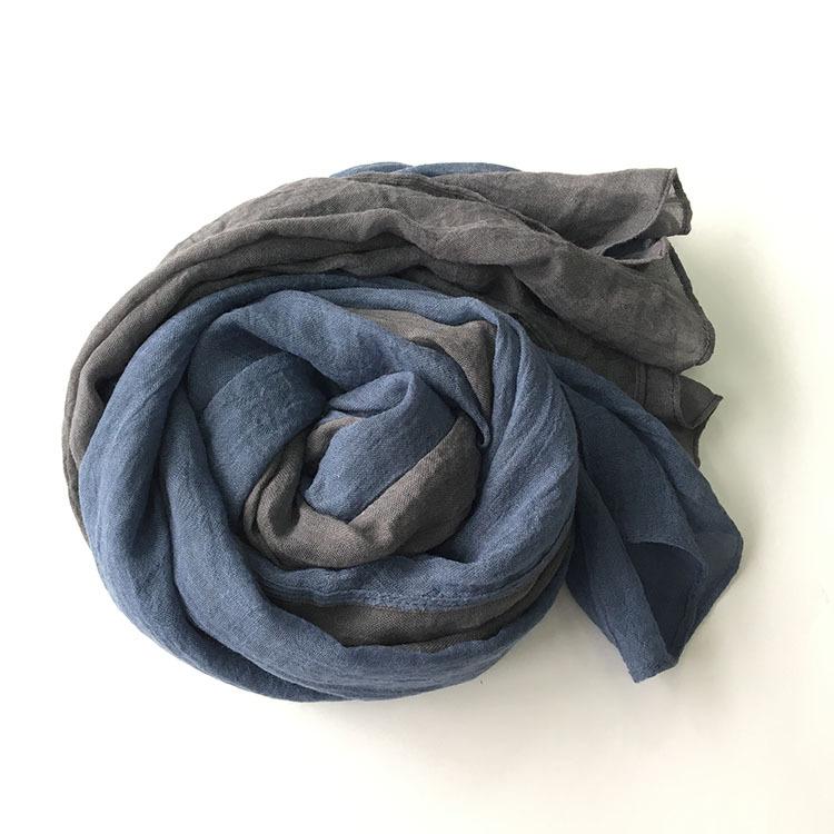 

Японский Осенне-Зимний Универсальный Хлопковый Шарф с Комбинированием Зимний Теплый Шаль-Шарф Большого размера Двухцветные Шарфы 75*190см 75x190cm