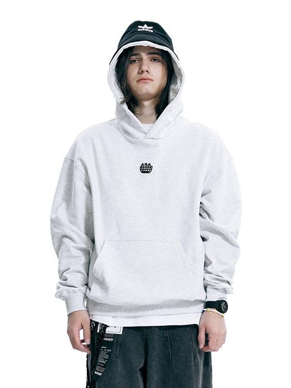 Our Pockets Signature Earth Star Sweat Hoodie (Light Grey) L/M
